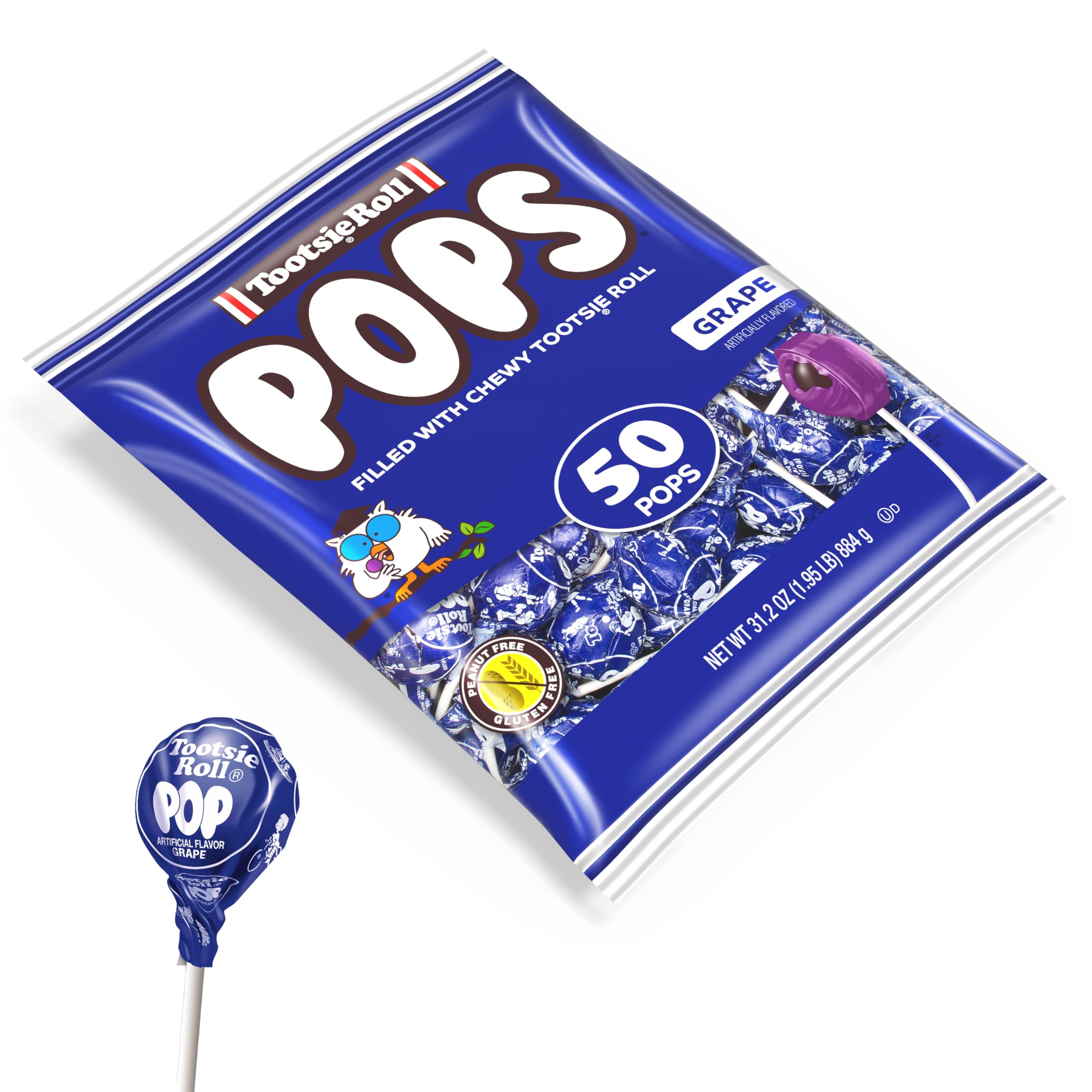 Amazon.com : Tootsie Pops Single Flavor Bag - Grape Flavored